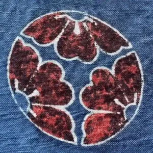 Example of Madder stencil printing - Indigo