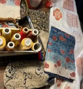 Examples of Madder stencil printing