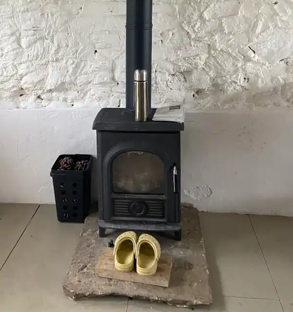 Home from home - the studio's stove