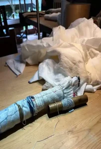 Fabric "bungs" used in Tie Dyeing - Indigo