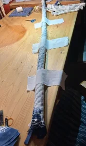 Tie dyeing support - Indigo