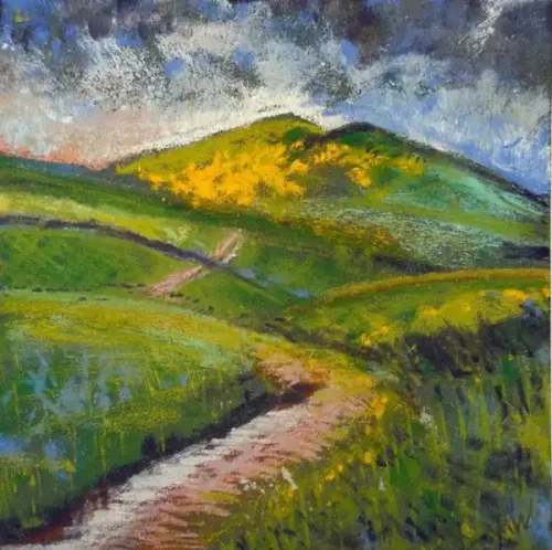 Summer Walk - Pastels  Paintings