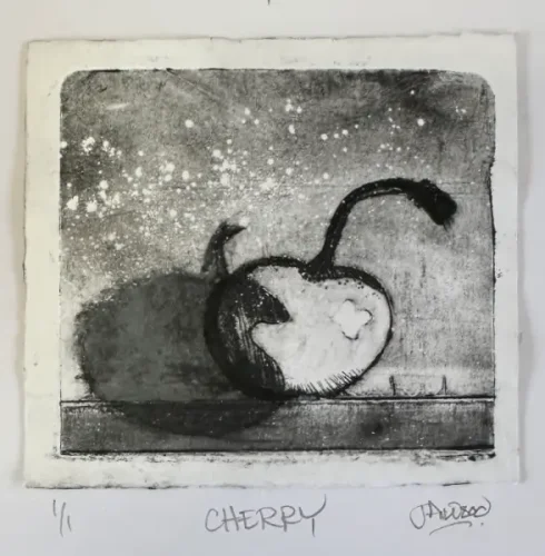 Cherry - monoprint
