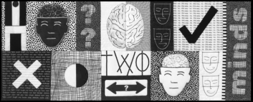In Two Minds - Quilt art