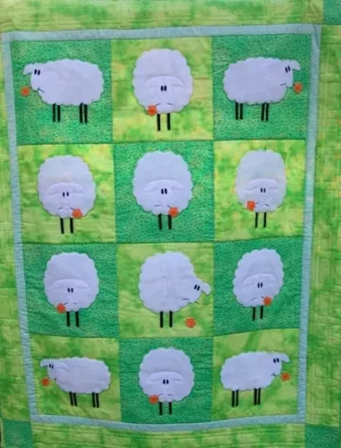 Kieran’s Quilt ~ Woolie Sheep - Traditional Quilt