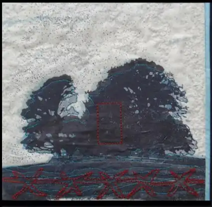Silent Past, Future Fear II - quilt Art