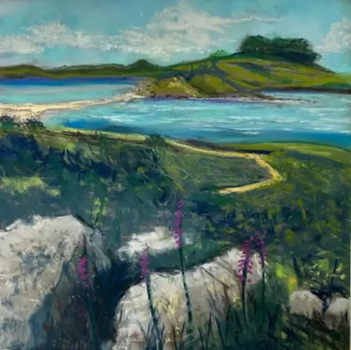The Bar at Gugh Too - Pastels  Paintings