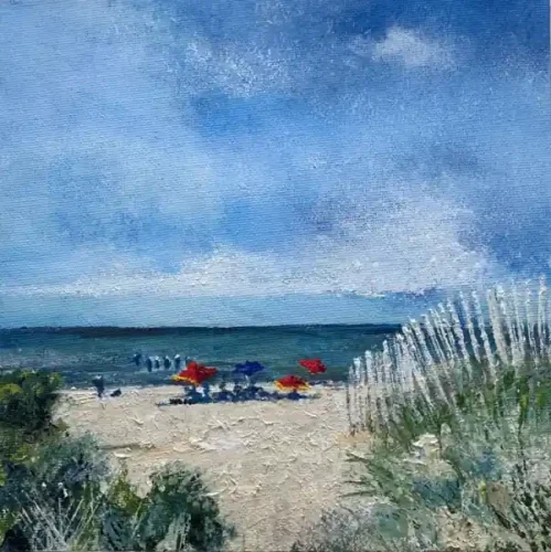 Through the Dunes - Pastels  Paintings