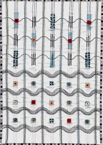 Waves of Six - Quilt Art
